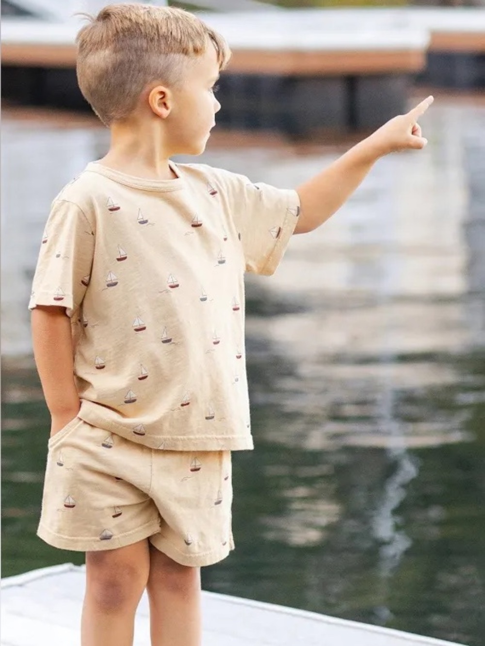 New Rylee + Cru Playset in Sailboats Size 12-18 months